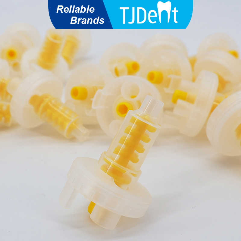 Dental Impression Material Kit - TJDent 50pcs Yellow Dental Dynamic Mixing
