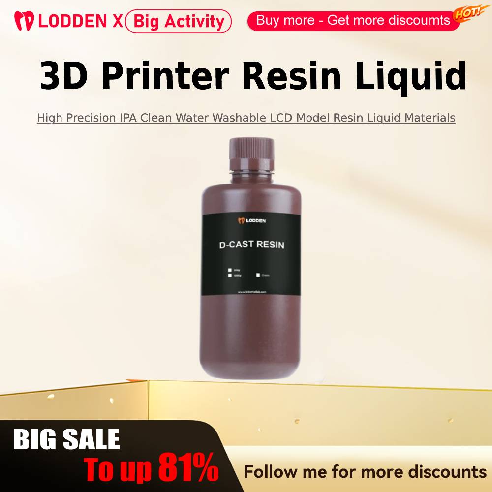 Dental 3D Printer Resin - Lodden 3D Printer Resin Liquid 385/405nm