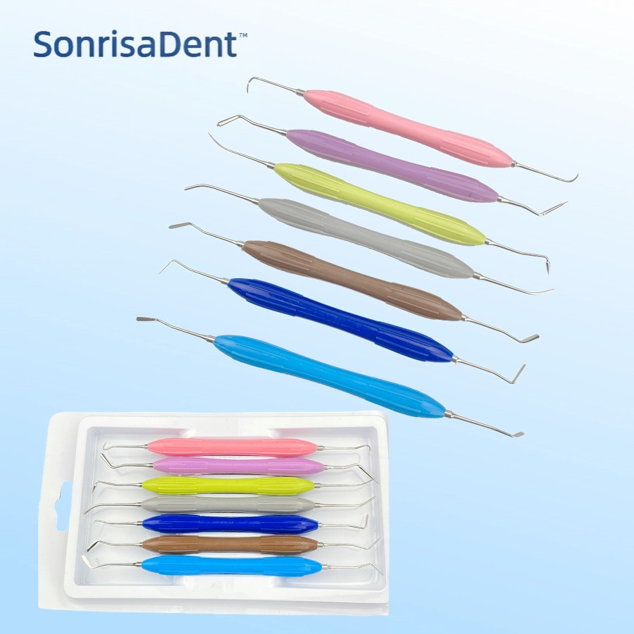 Dental Impression Material Kit - Dental Tool Resin Spatulas Composite Instruments