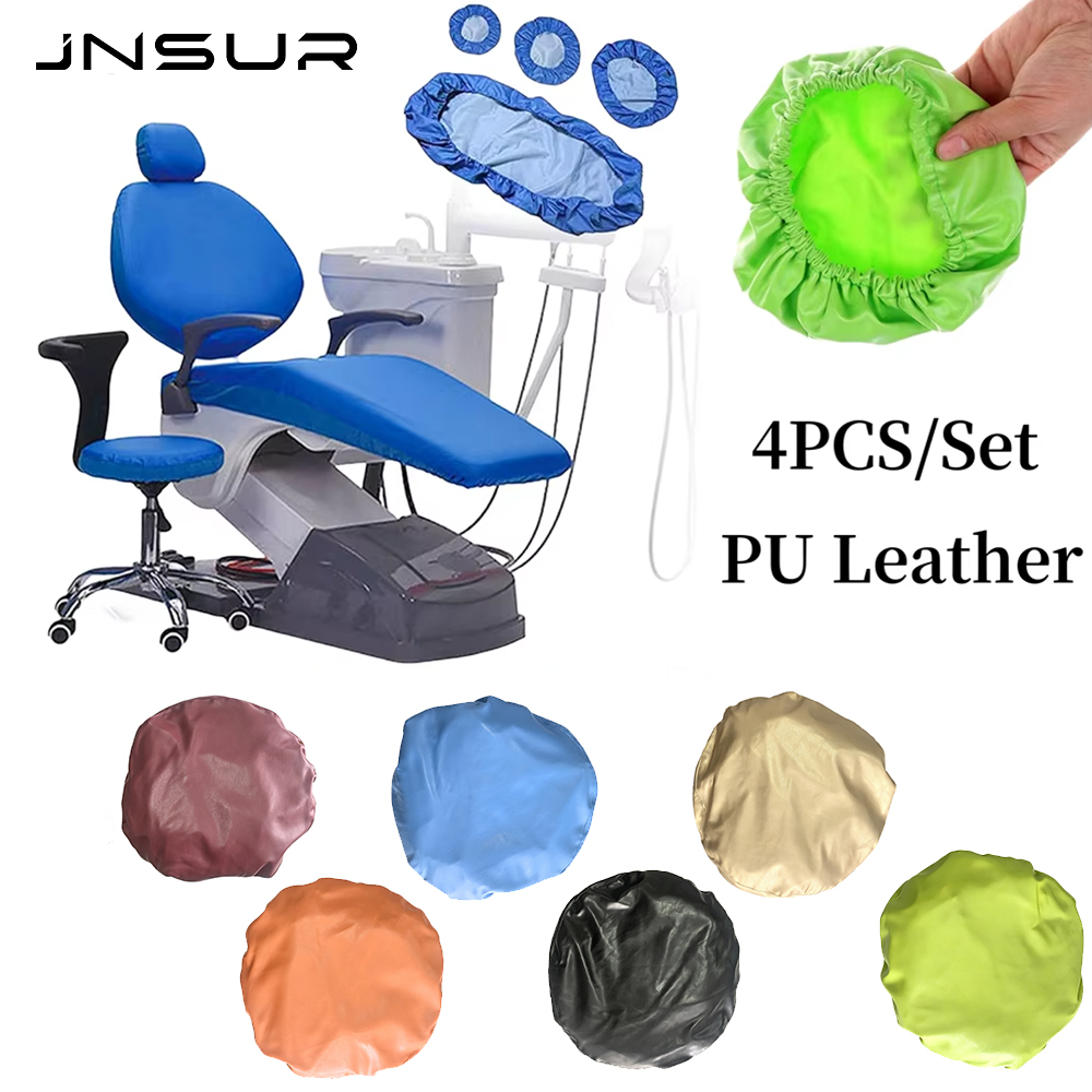 Dental Chair Unit Complete - 4Pcs/Set Elastic Waterproof PU Leather Dental