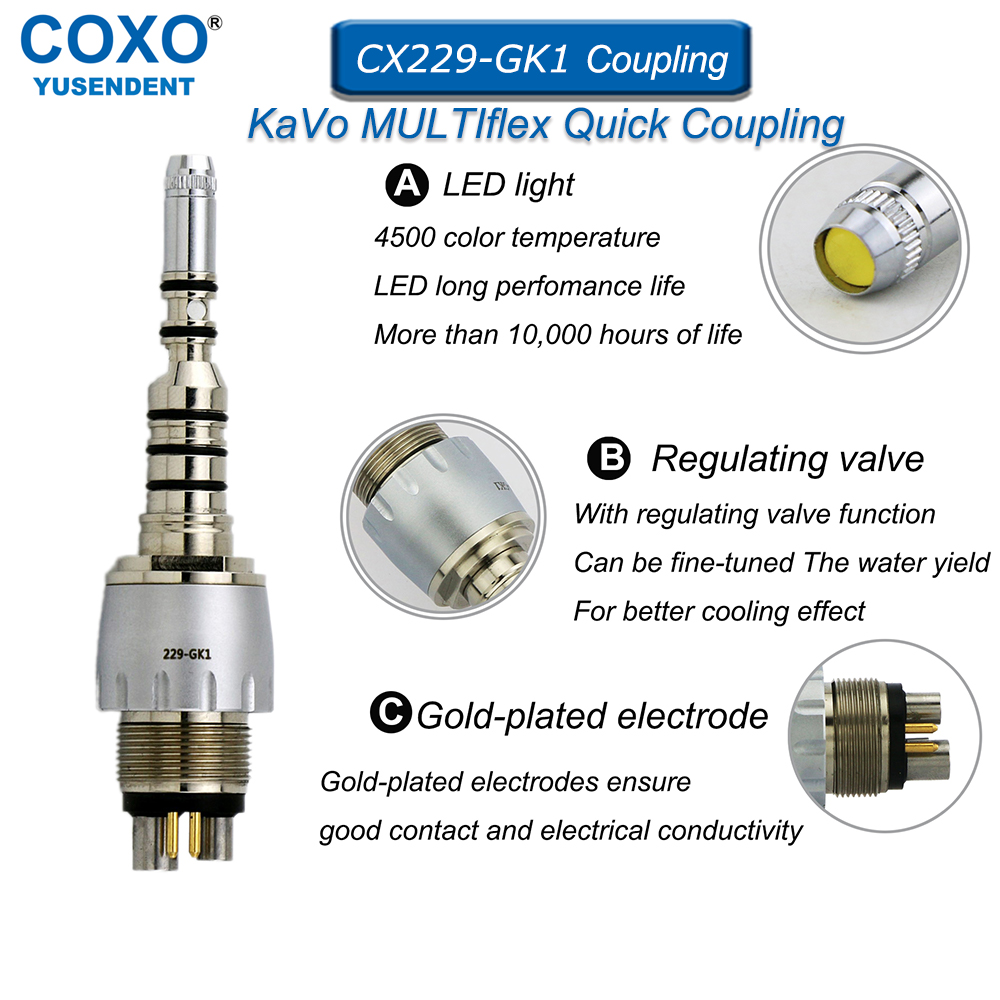 COXO Dental Quick Coupling LED - Dental Handpiece Low Speed recension och pris