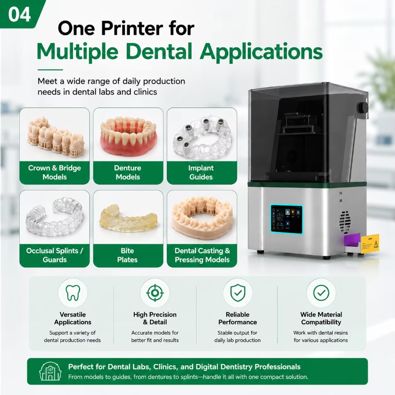 High Precision 9K LCD Dental L - Dental 3D Printer Resin recension och pris
